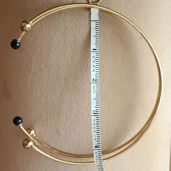 Elegant Gold and Blue Women's Necklace - Picture 6 of 7
